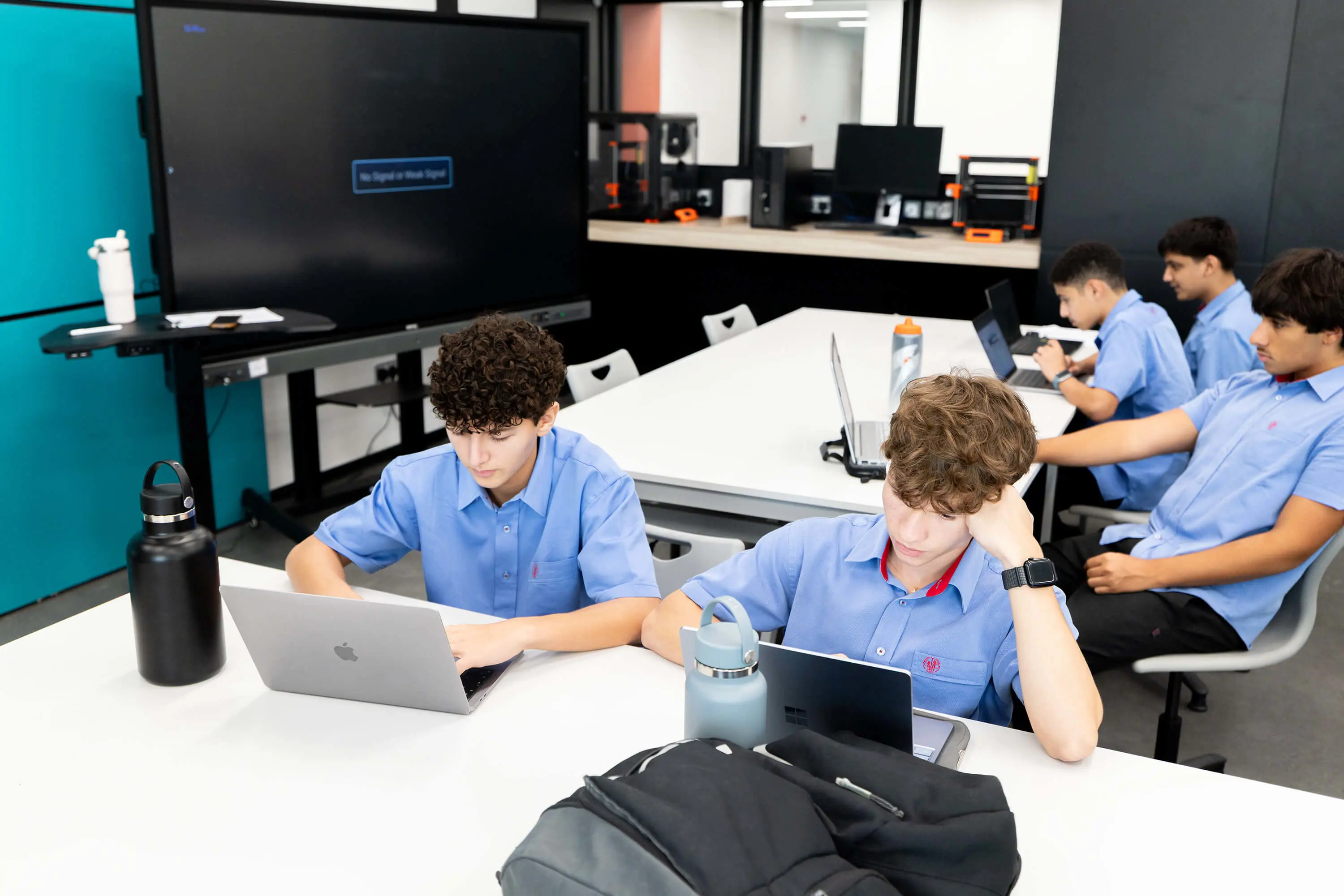 St Christopher's School Bahrain,Students in the classroom at first day 